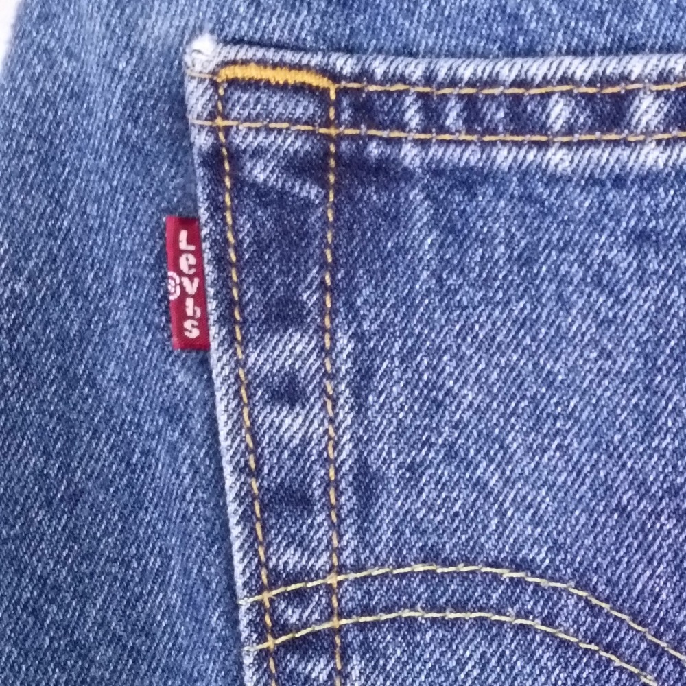 Levis 550 Relaxed Fit Tapered Leg Blue Denim Jeans Mens 38x29 Medium Wash - Picture 11 of 16